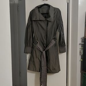 Silver Trench Rain Coat Juniors Med